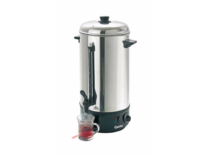 Bartscher Heisswasser-Spender 10 Liter – Gastro Kaffeemaschine/Gastro Getränkespender – edelstahl / schwarz