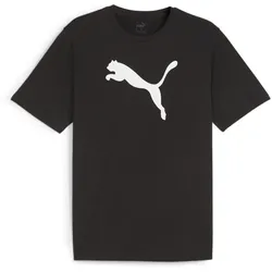 PUMA teamRISE Logo Baumwolltrikot Herren 03 - PUMA black/PUMA white M