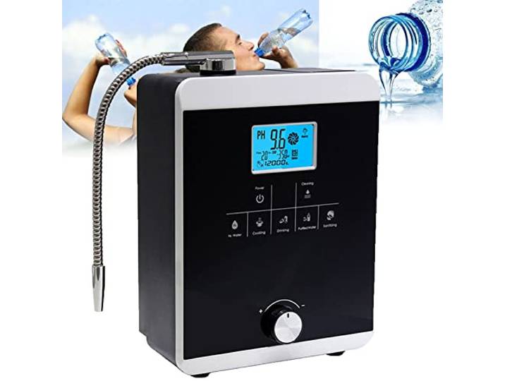 XDLYWUZIQ Alkalische Wassermaschine für Reine Hydratation, Alkalisches Wasser-Ionisator-Wasserstoffgeneratormaschine, Produziert pH 3-11,0 Alkalische Säure, selbstreinigender LCD-Touch-Wasserfilter