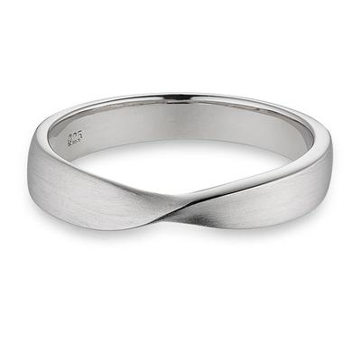 Silberring BRUNO BANANI "Schmuck Geschenk" Gr. 56, silberfarben, Fingerringe, Damen, 56, Silber 925 (Sterlingsilber), 3,8mm, Silberring