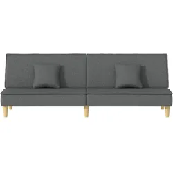 vidaXL Schlafsofa Dunkelgrau Stoff