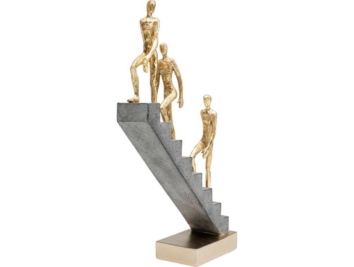 Dekoobjekt KARE DESIGN Deko Objekt Ascent , gold (goldfarben), B:21,5cm H:36cm T:7,4cm, Polyresin, Dekofiguren, Dekoobjekt