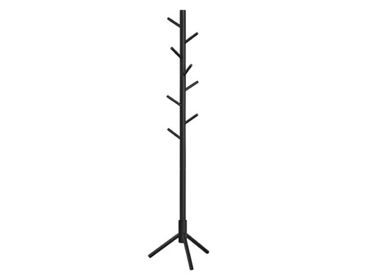 VASAGLE Porte-manteau sur Pieds\, en Bois\, en Forme d’Arbre\, 8 Crochets\, 3 Hauteurs Réglables\, pour Vêtements\, Chapeaux\, Sacs\, Entrée\, Salon\, Chambre\, Bureau\, Noir RCR004B01
