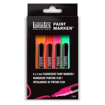 Winsor & Newton Fin Paint Marker Fluorescent 6pcs (6x) (4690006)