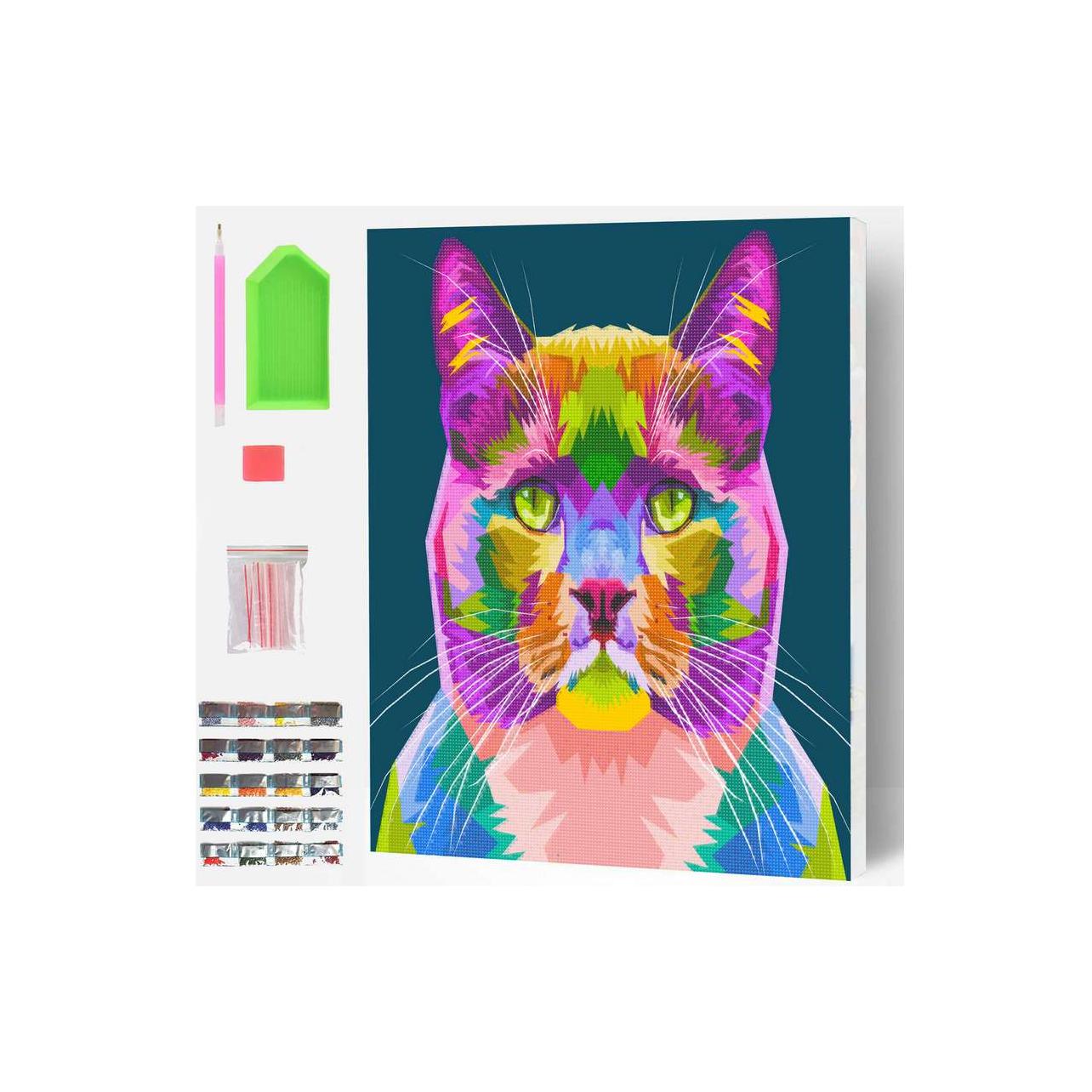 Planet Splat-Diamantpuzzle KATZE 30x40 cm (777609)