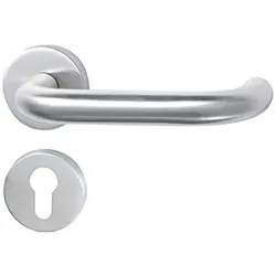 Drückergarnitur U-Form PZ TH 101 Edelstahl 700-139