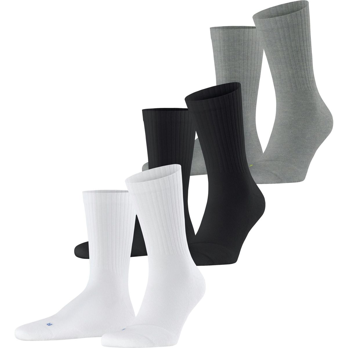 Falke Run Rib Crew SO Bundle Unisex Socken sortiment (0010) 42-43 12624-0010-42-43