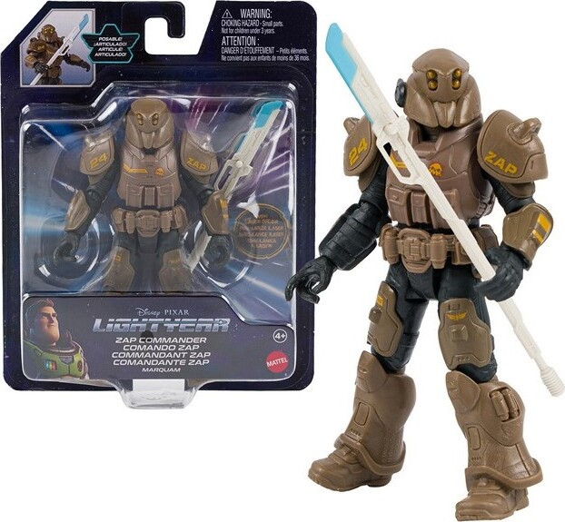Mattel Disney Pixar Zap Commander, 4 jaar, Khaki