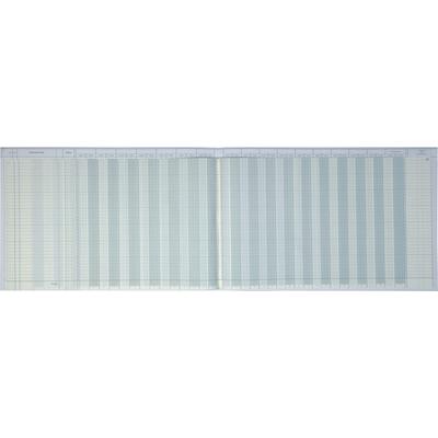 Journal 49x29,7cm mit Kopfleiste 17Konten 48Bl hellblau