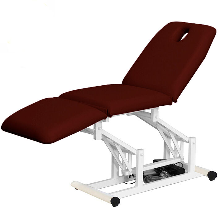 Marquesa elétrica de três corpos Kinefis Quality: com estrutura de aço soldado, buraco e tampa facial, sem rodas e respaldo reclinable