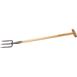 Krumpholz, Gartenhandwerkzeug, Handgabel mit Eschen T-Stiel