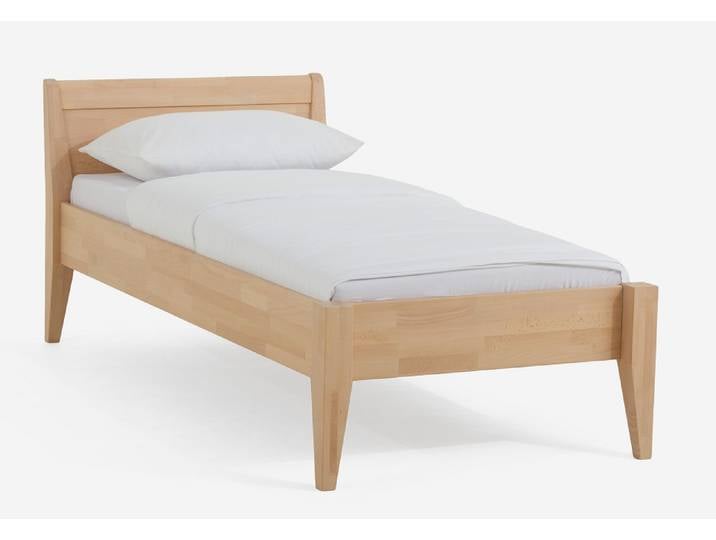 Holzbett massiv Jasmine , Buche natur geölt , 120x200 , ohne Fußteil