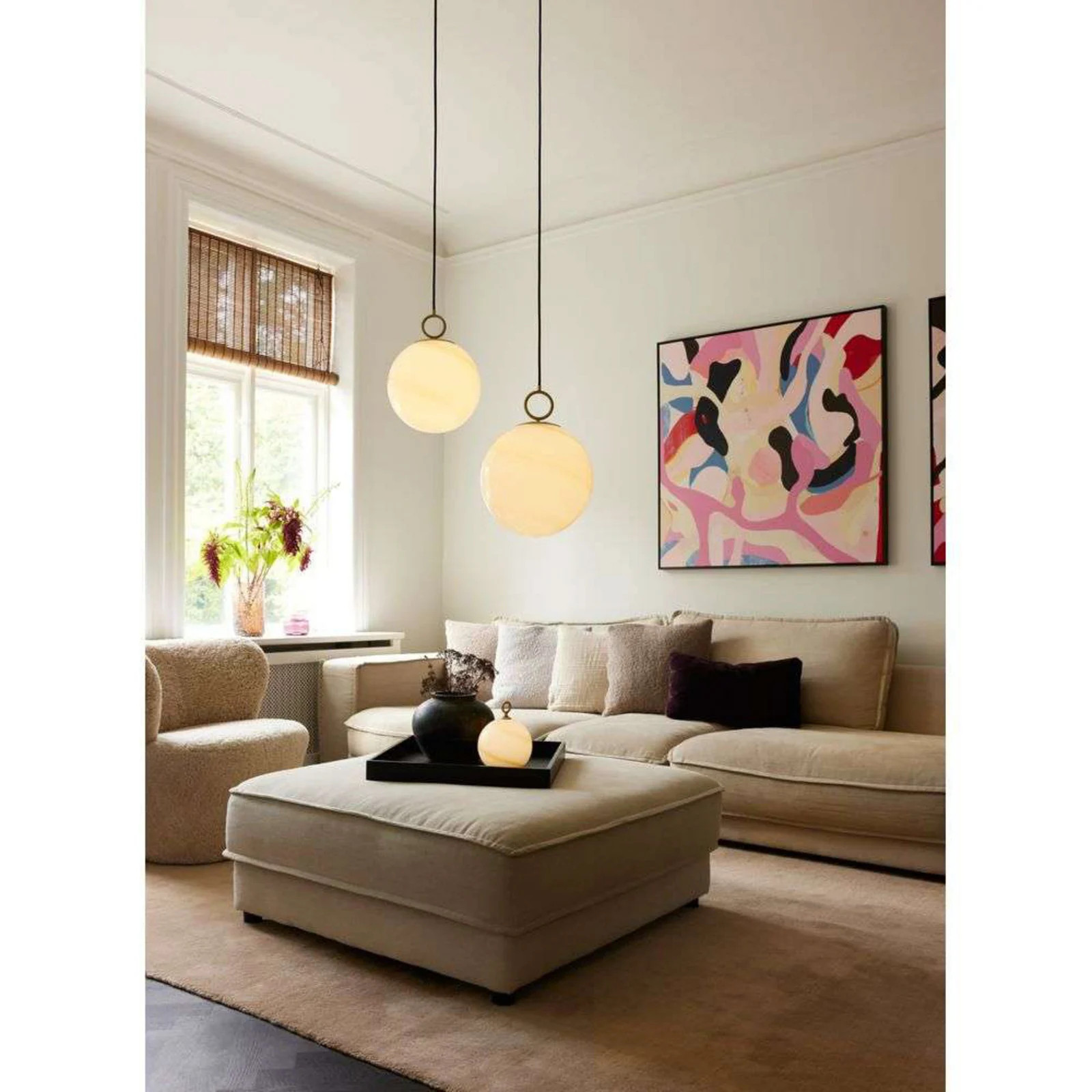 Halo Design Stockholm Draagbare Tafellamp Bruin - LED - Oplaadbaar