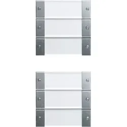 Gira Wippenset 6-fach System 55  Aluminium 213626