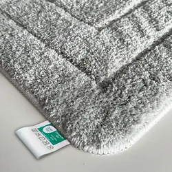 Karat homeliving Badematte Atlantis   Reckteckig   Rutschhemmende Rückseite   Silbergrau