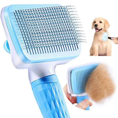 Inspire Curations Premium Long Hair Dog Hair Remover Brush Professional Pet Grooming & Fur Care Tool For Cats & Dogs pink