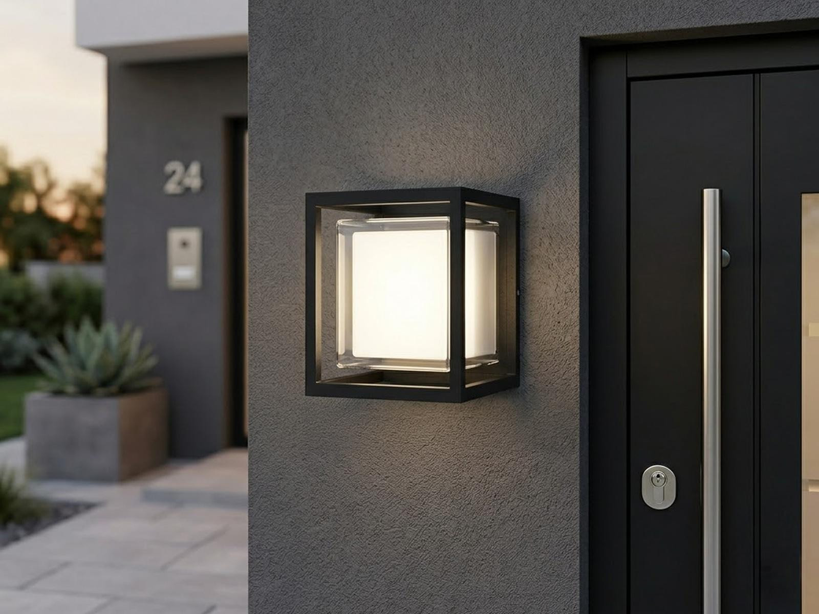 Smartwares OOL-50014 Wandlamp voor buiten, zwart, aluminium, LED, IP44
