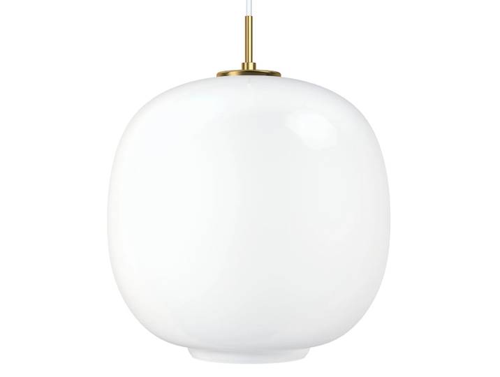 Louis Poulsen VL45 Radiohus Pendelleuchte Ø37cm Brass-white opal glass