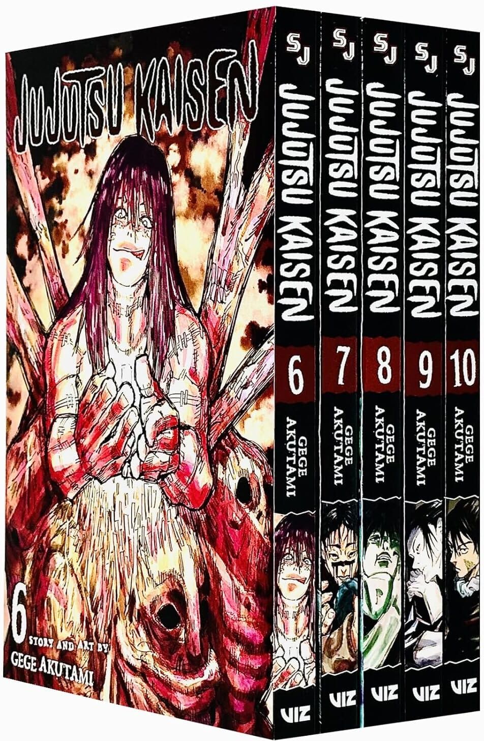 Jujutsu Kaisen by Gege Akutami: Volume 6-10 Collection 5 Books Manga Set - Ages 13-17 - Paperback Viz Media, Subs. of Shogakukan Inc