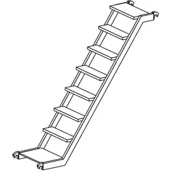 Hymer Treppe für 916576, 916573, Zubehör Rollgerüst