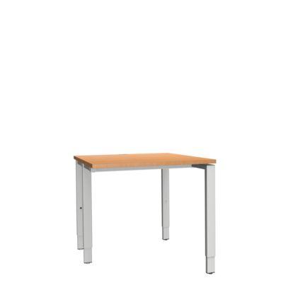 Schäfer Shop Genius Schreibtisch MODENA FLEX, 4-Fuß-Rechteckrohr, einseitig, B 800 mm, Buche