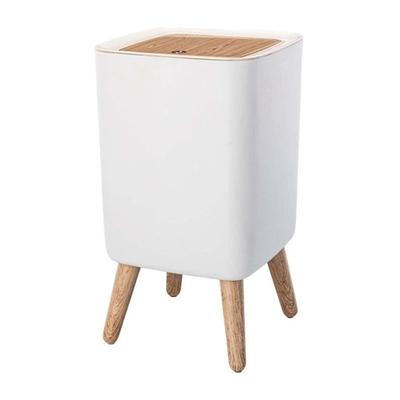 Kitchen Move Badezimmer-Mülleimer Push MALMO 10L Plastik holzfarben