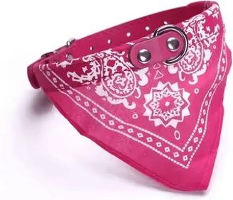 Inspire Picks Adjustable Pet Bandana Collar With Cute Triangle Scarf & PU Leather Strap 2 1.0x30cm