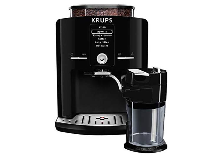 KRUPS EA8298 Kaffeevollautomat Latt'Espress One-Touch-Funktion 1,7 L 15 bar LC Display Cappuccinatore schwarz