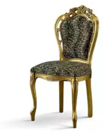 Luxueuze Art Deco eetkamerstoel van hout in Italiaans design