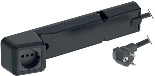 Geberit Steckdosenelement 505090002 230 V, IP 20, mit Netzstecker und Befestigungsmaterial
