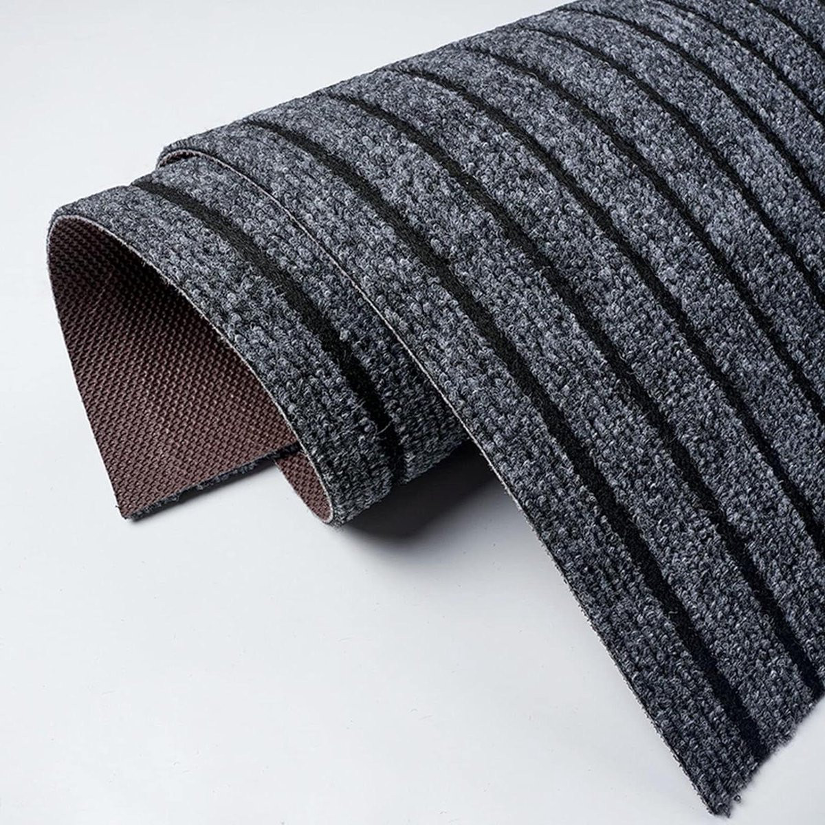 Grijs Deurmat Loper - Antislip Gangtapijt - 60 x 90 cm