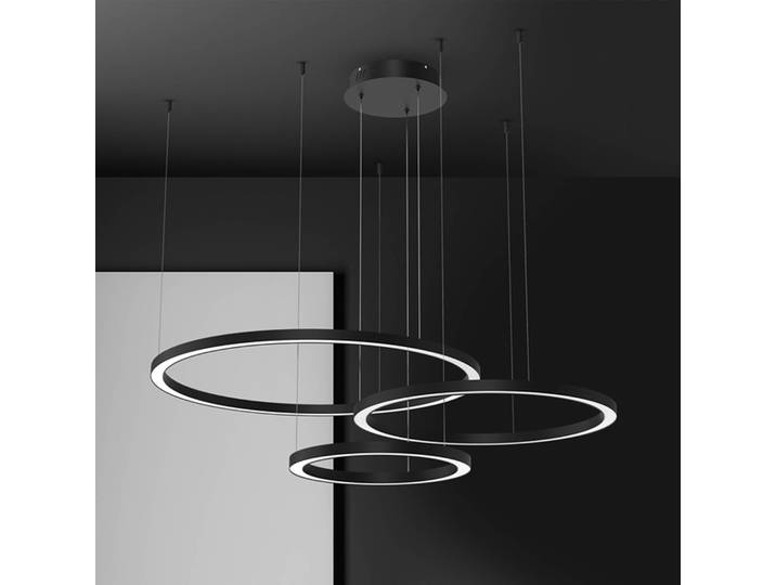 Hängeleuchte Galaxia Eko-Light, schwarz, für Wohn- / Esszimmer, Kunststoff, Modern