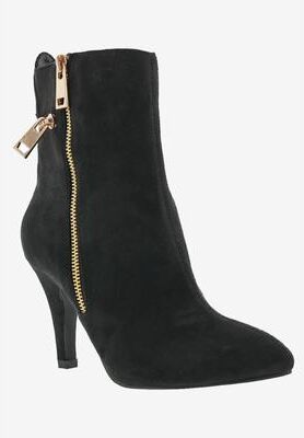 Women's Claudia Bootie by Bellini in Black Microsuede (Size 8 M)