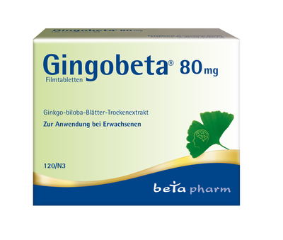 betapharm Arzneimittel GmbH GINGOBETA 80 mg Filmtabletten 120 St 12461640