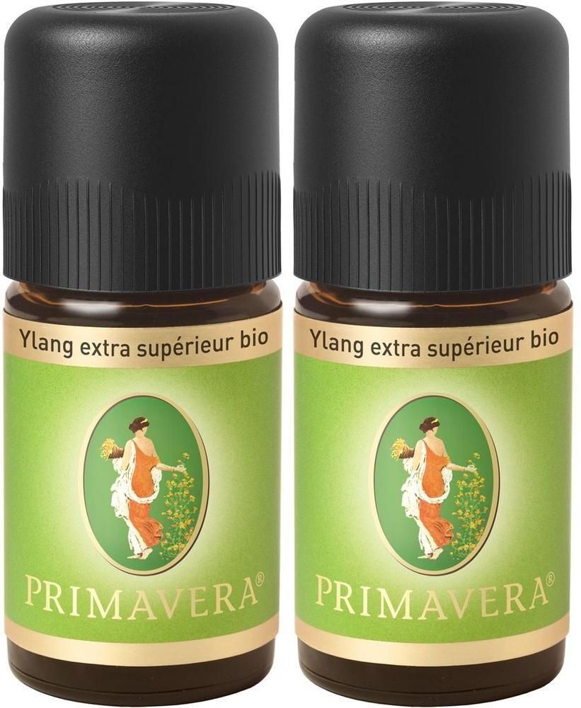 PRIMAVERA Ylang Extra superieur Bio ätherisches Öl 2x 2x5 ml Ätherisches
