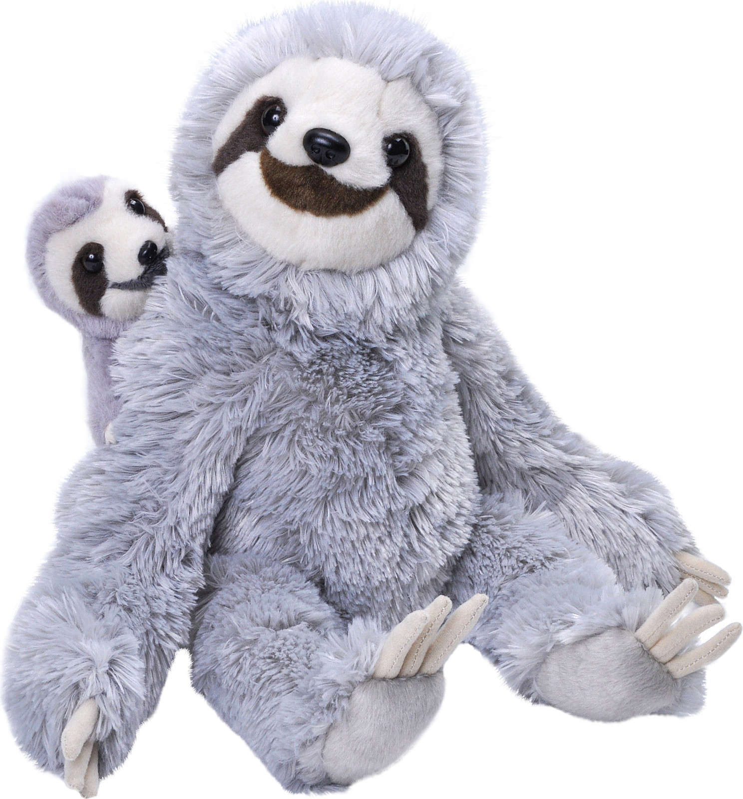 Wild Republic Luiaard knuffel - Moeder en kind