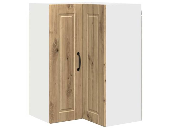 fsahslih Küchen-Wand-Eckschrank Artisan-Eiche 57x57x80 cm Hängeschrank Kompakter Wand-Eckschrank aus Holzwerkstoff für die Küche, schafft Ordnung und spart wertvolle Bodenfläche.