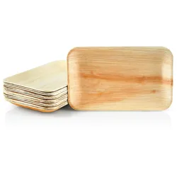 Palmblatt Teller rechteckig 16x23cm: 200 Teller