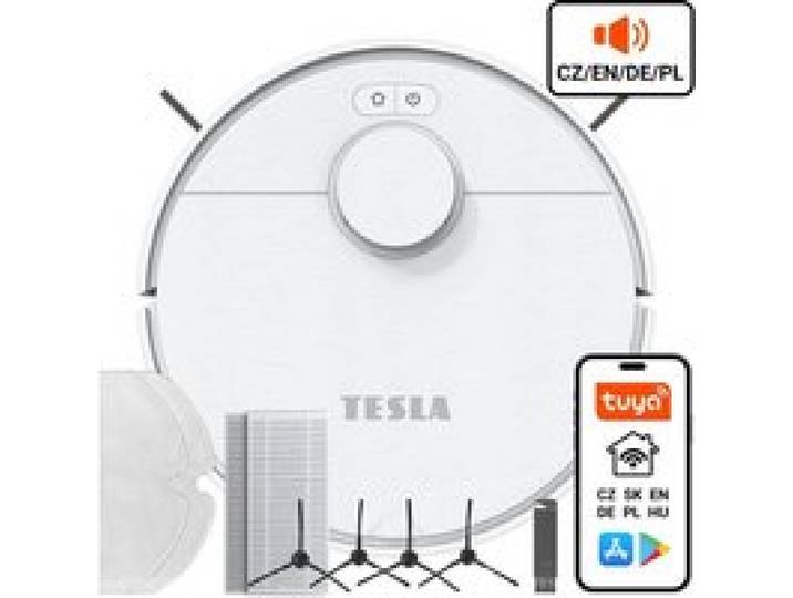 Aspirateur Robot - TESLA - RoboStar iQ550 - HEPA H13 - Navigation Laser - 120 min Autonomie