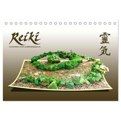 REIKI - Chakren und Lebensregeln (Tischkalender 2027 DIN A5 quer), CALVENDO Monatskalender