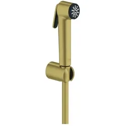 Grohe Tempesta -F Trigger Spray 30 Handbrause 27513GN1 mit Handbrausehalter, 1250mm Brauseschlauc, cool sunrise gebürstet