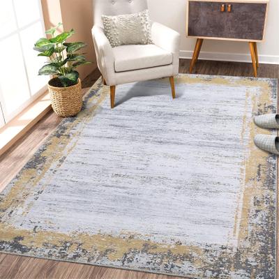 Garvee Rustic Abstract Machine Washable Rug