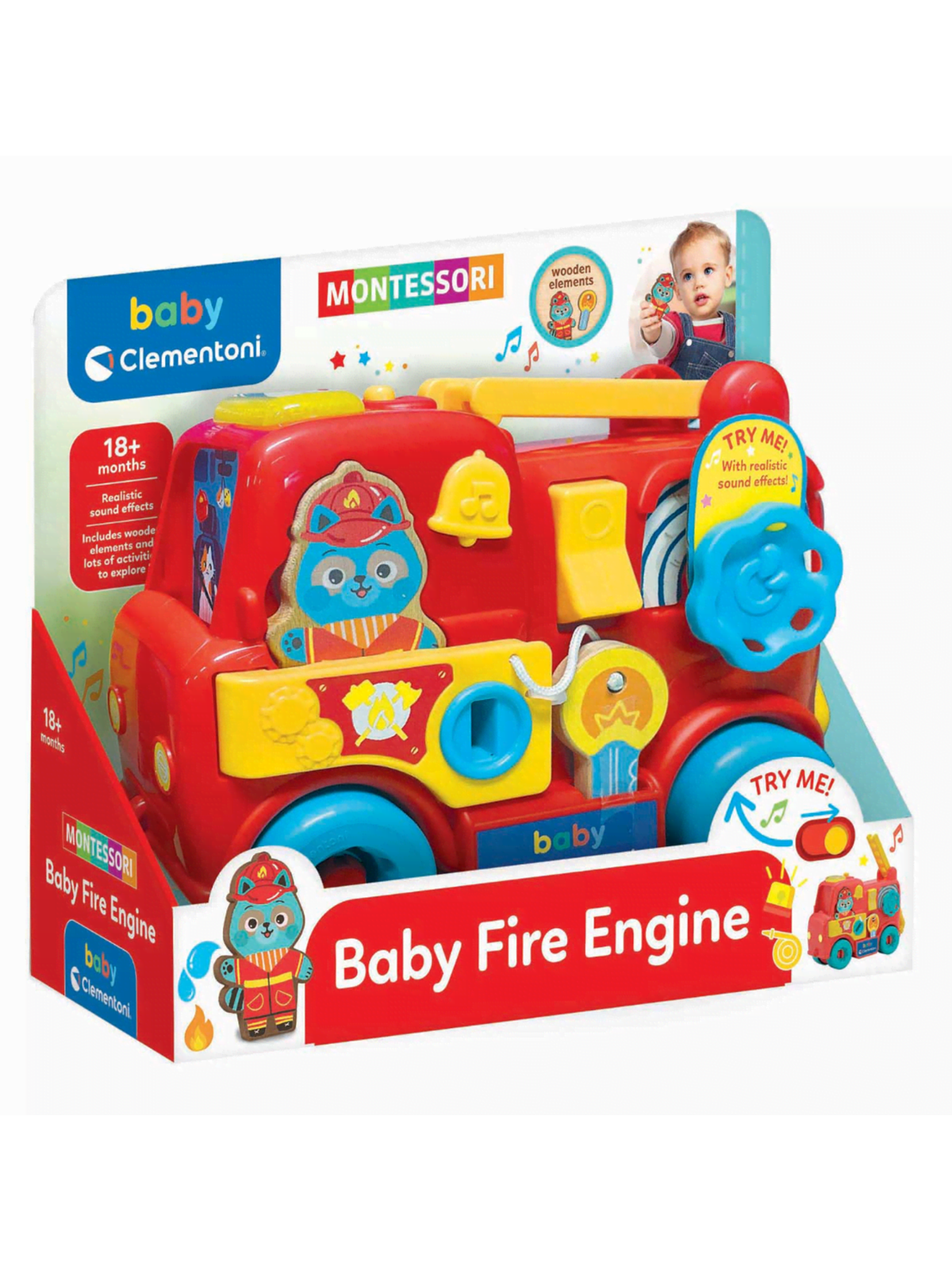 Clementoni Baby Montessori Fire Truck