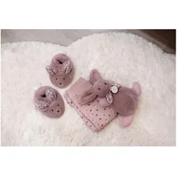 Doudou et Compagnie, Schmusetuch, Geschenkset Hase rosa, 0-6M (8 x 20 cm)