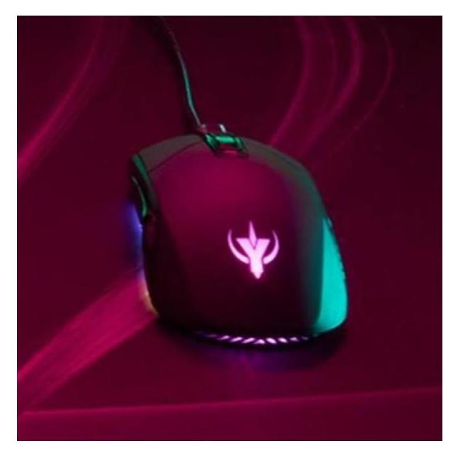 Neo SPYCO Action MO-101, Ergonomic Gaming Mouse, 7200 DPI, RGB Light with 6 Chromatic Effects, Weight 12 (Kabelgebunden) (FSPYMO101)