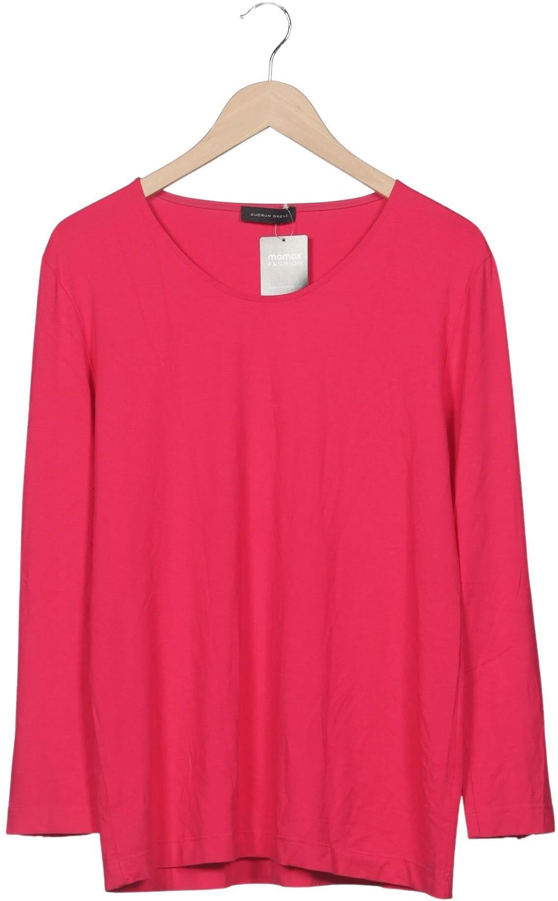 Gudrun Grenz Damen Langarmshirt, Pink, Gr. XL, Elasthan / Viskose - Second Hand