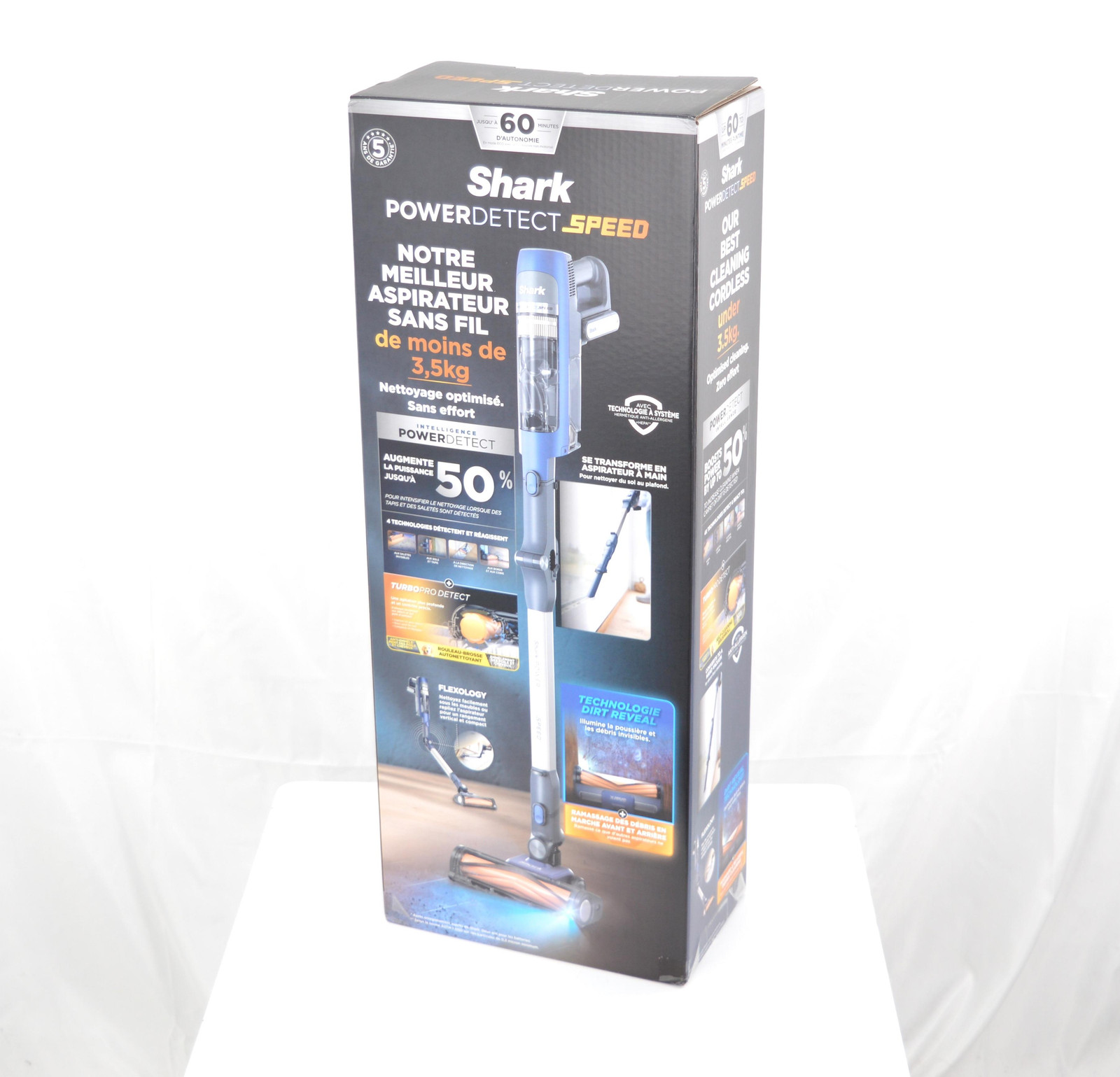 Shark PowerDetect IA1241EU draadloze stofzuiger met accu en HEPA-filter