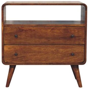 Artisan Furniture Solid Wood Curved Nordic Charm Console