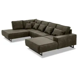 filippo Wohnlandschaft Antwerp Mikrofaser Moos 331 cm