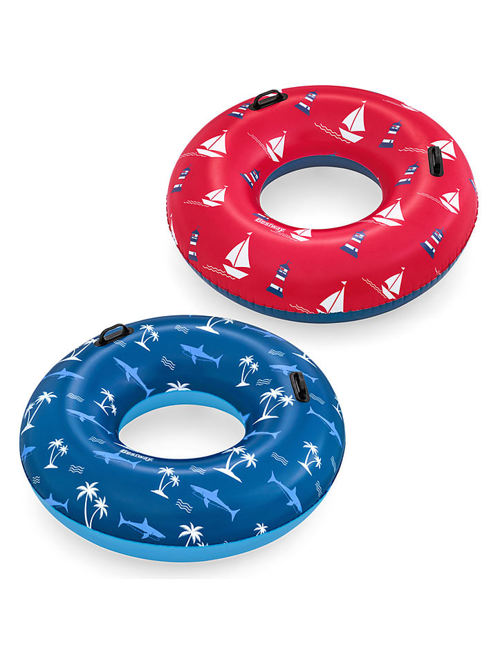 Bestway Schwimmring "Nautical" in Rot/ Blau (Überraschungsprodukt) - onesize